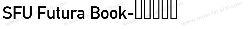 SFU Futura Book字体转换